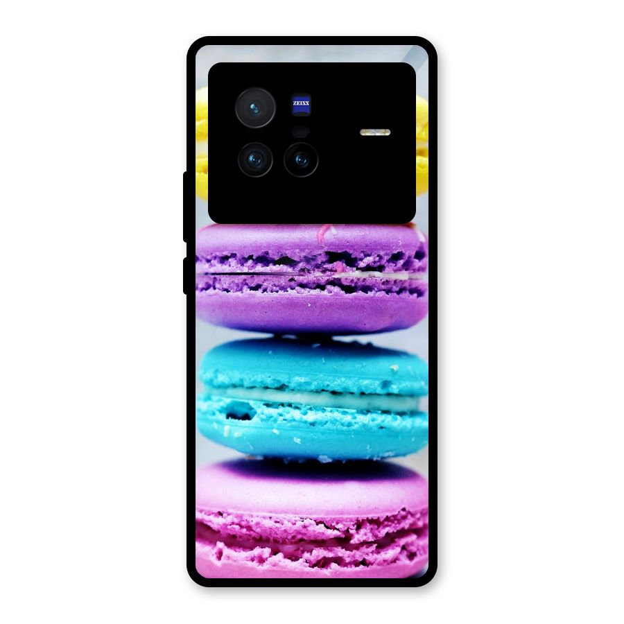 Colourful Whoopie Pies Glass Back Case for Vivo X80