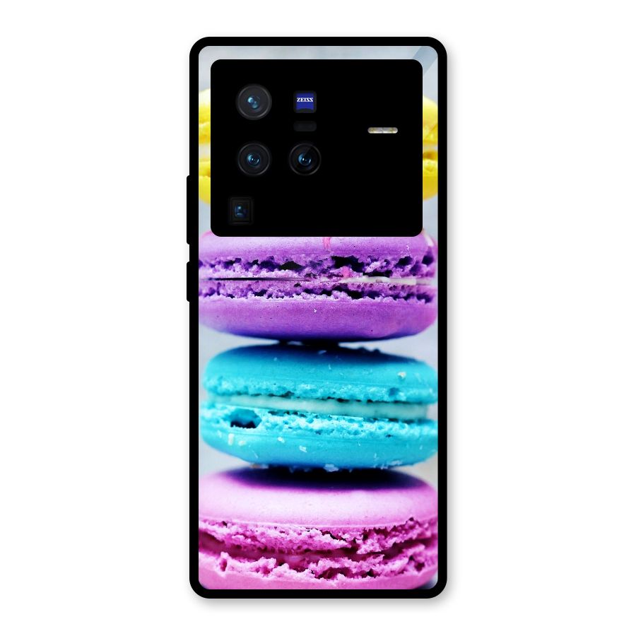 Colourful Whoopie Pies Glass Back Case for Vivo X80 Pro