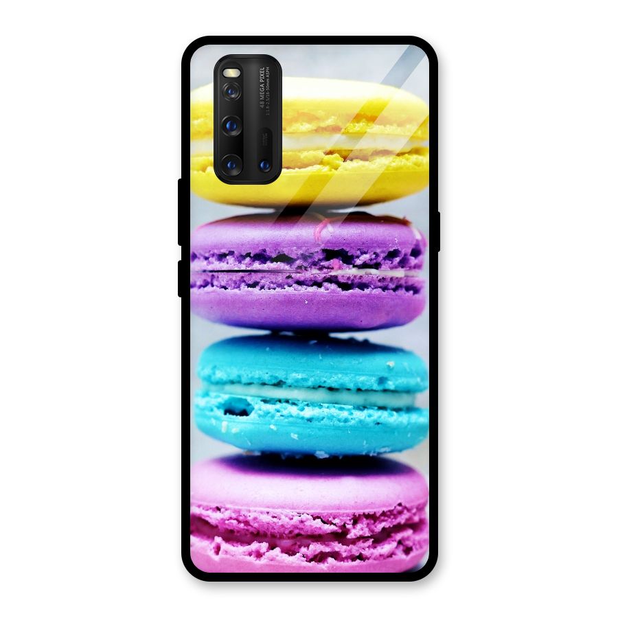 Colourful Whoopie Pies Glass Back Case for Vivo iQOO 3