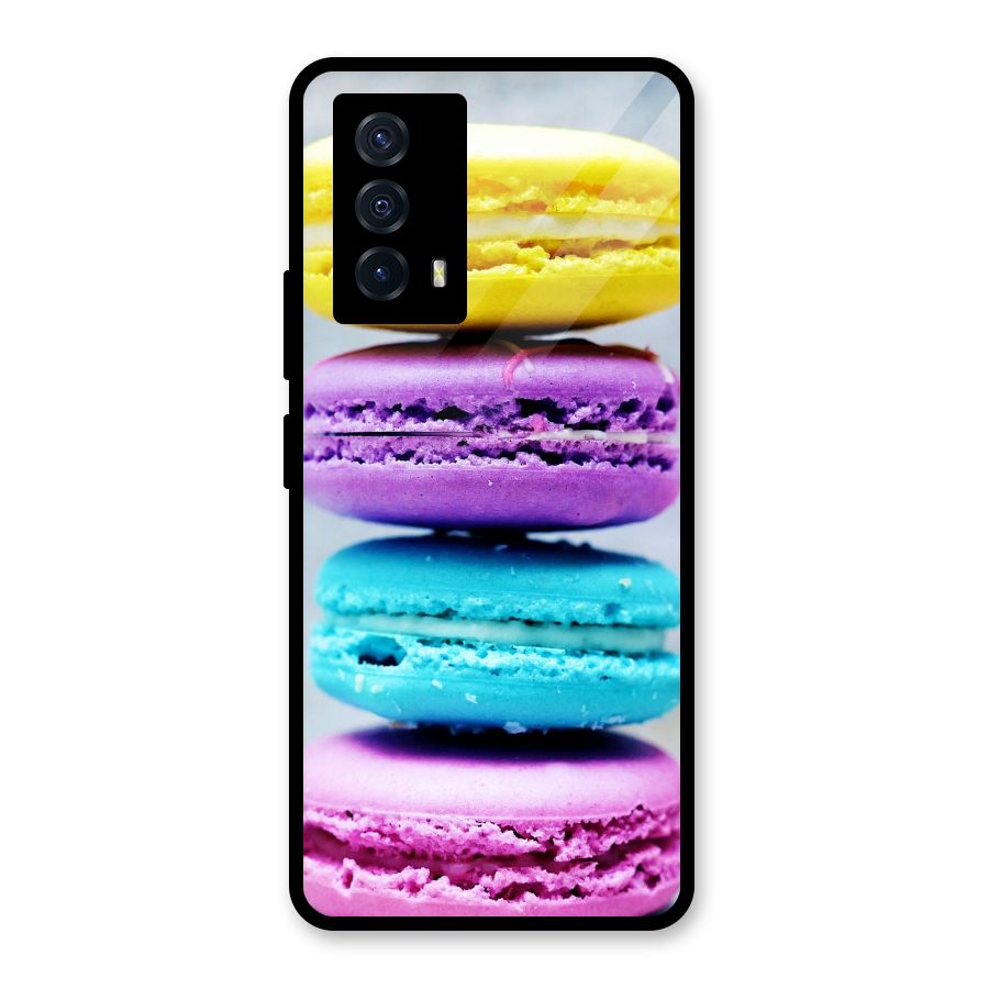 Colourful Whoopie Pies Glass Back Case for Vivo iQOO Z5