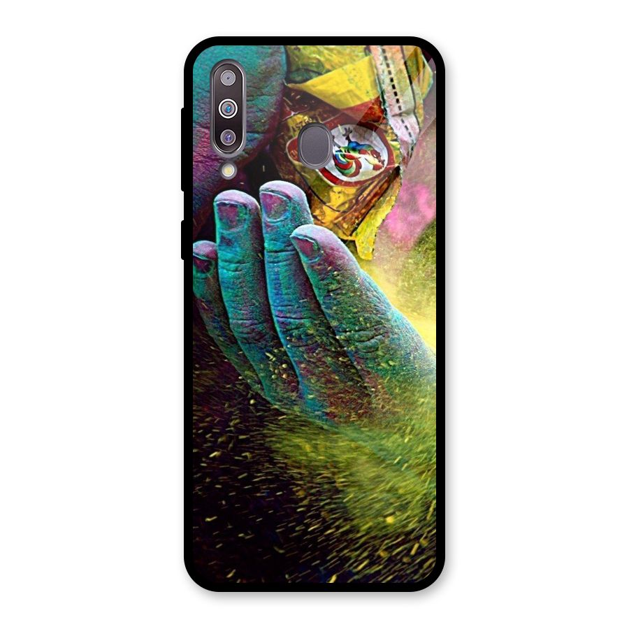 Colours Glass Back Case for Galaxy M30