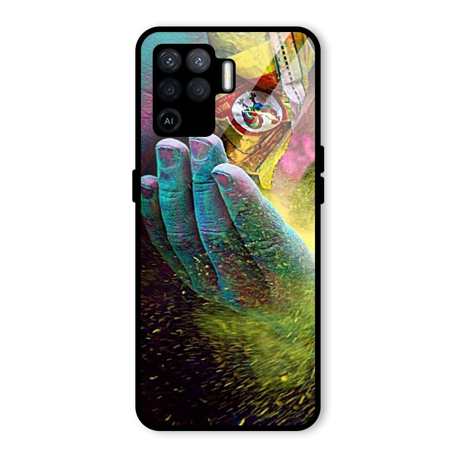 Colours Glass Back Case for Oppo F19 Pro