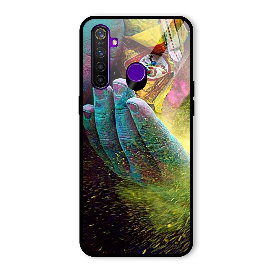 Colours Glass Back Case for Realme 5 Pro