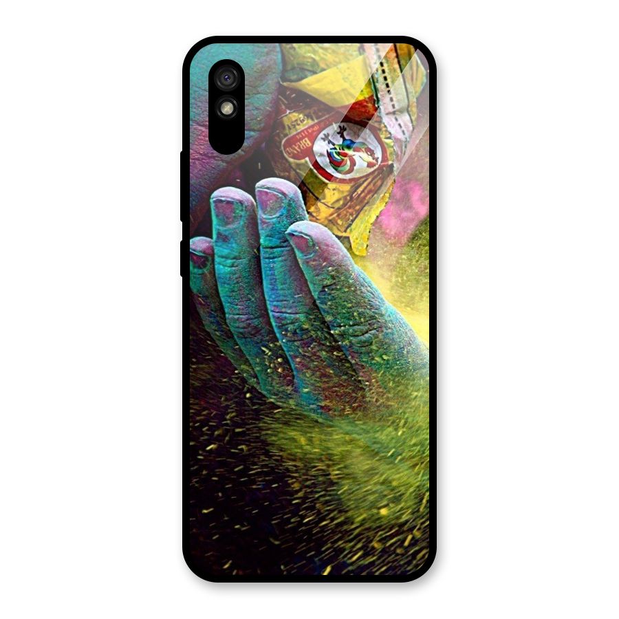 Colours Glass Back Case for Redmi 9i