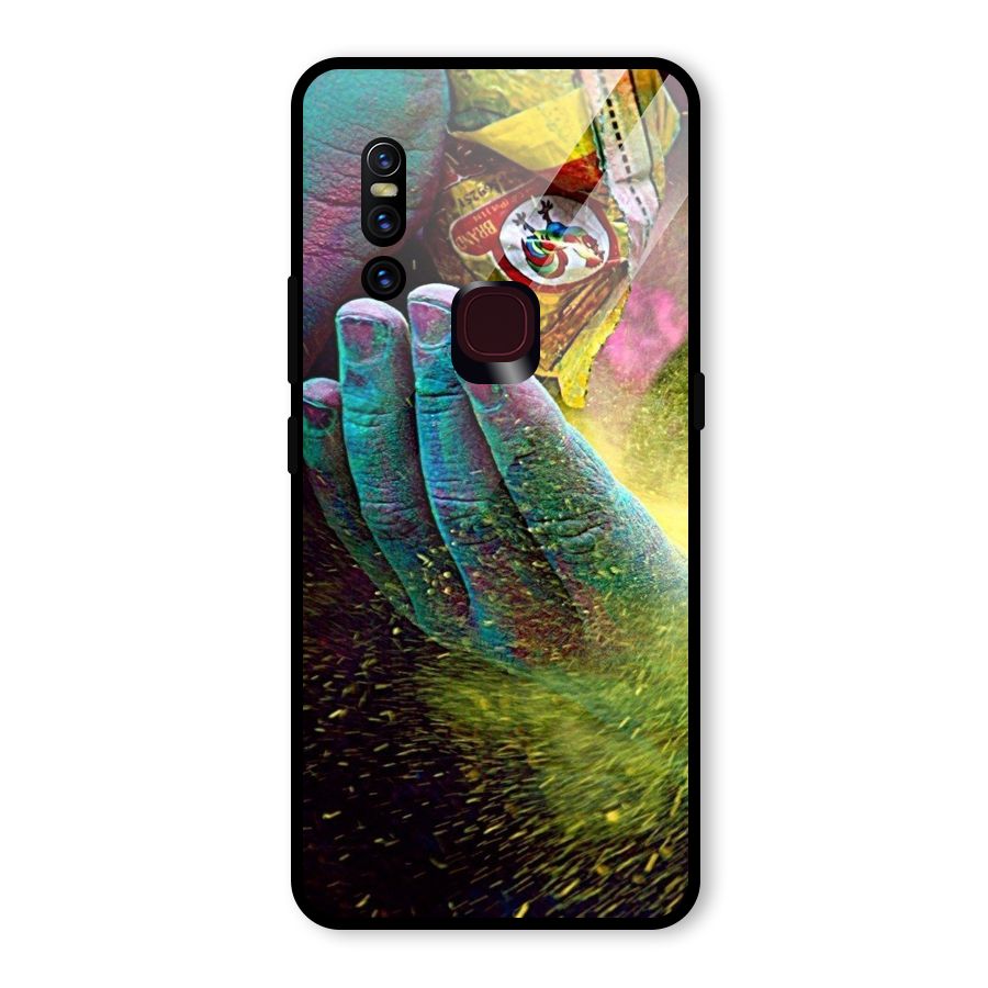 Colours Glass Back Case for Vivo V15