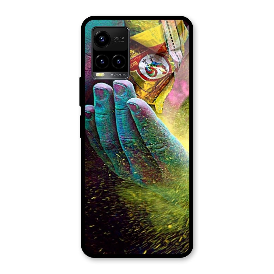 Colours Glass Back Case for Vivo Y21A