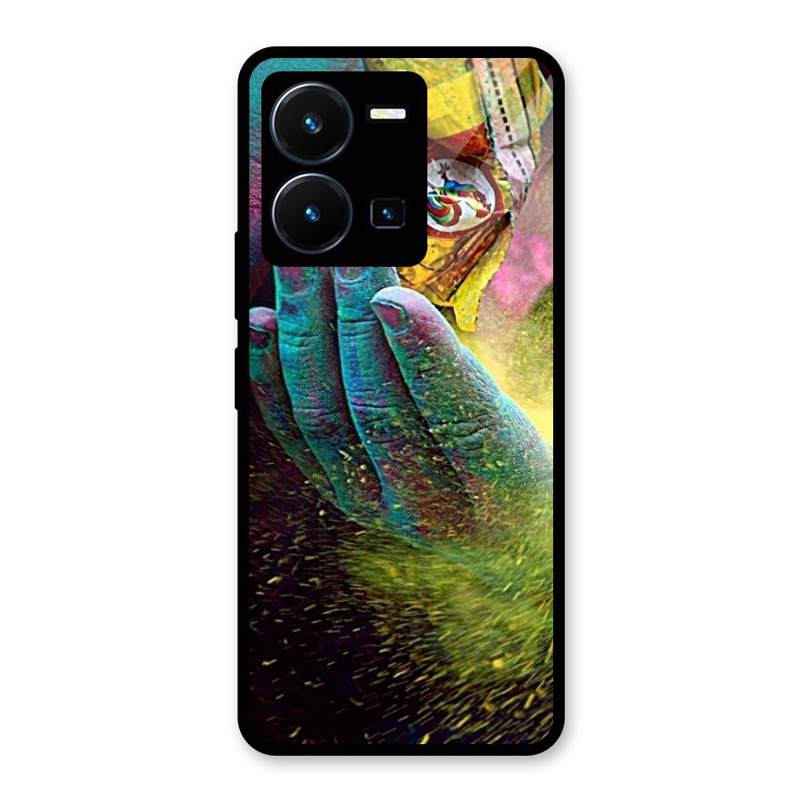 Colours Glass Back Case for Vivo Y35