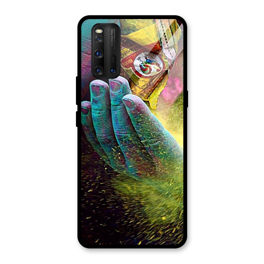 Colours Glass Back Case for Vivo iQOO 3