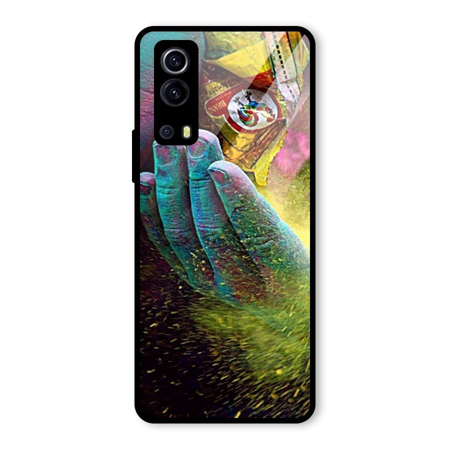 Colours Glass Back Case for Vivo iQOO Z3