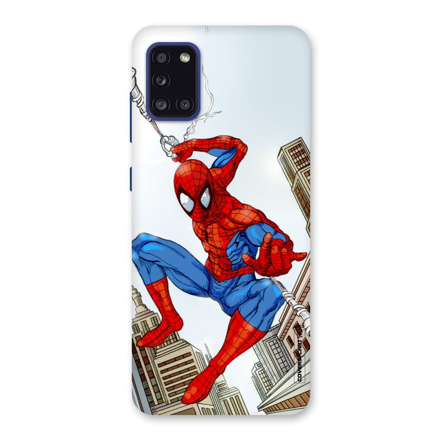 Comic Spider Man Back Case for Galaxy A31