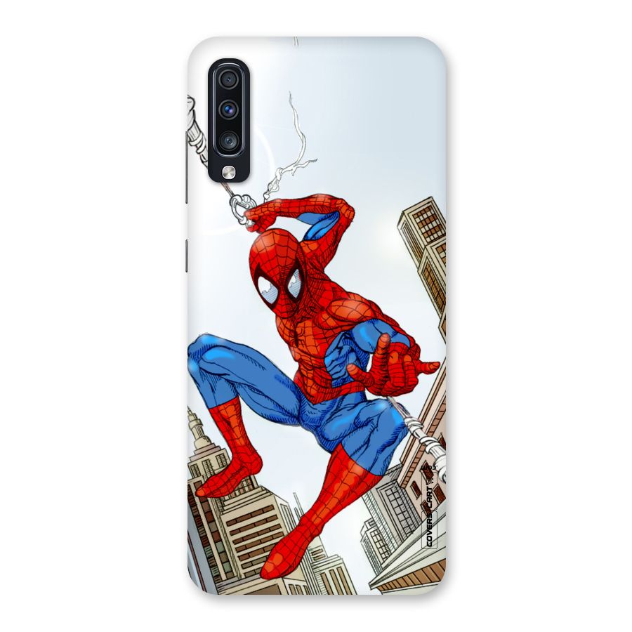 Comic Spider Man Back Case for Galaxy A70