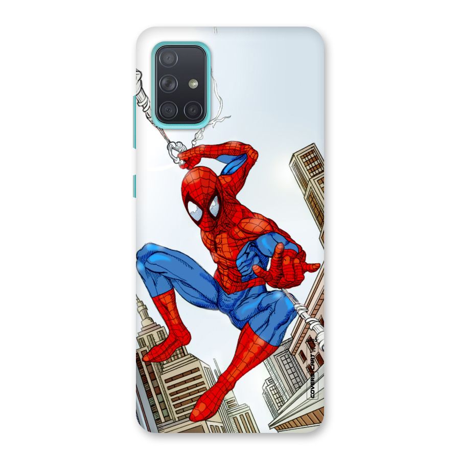 Comic Spider Man Back Case for Galaxy A71