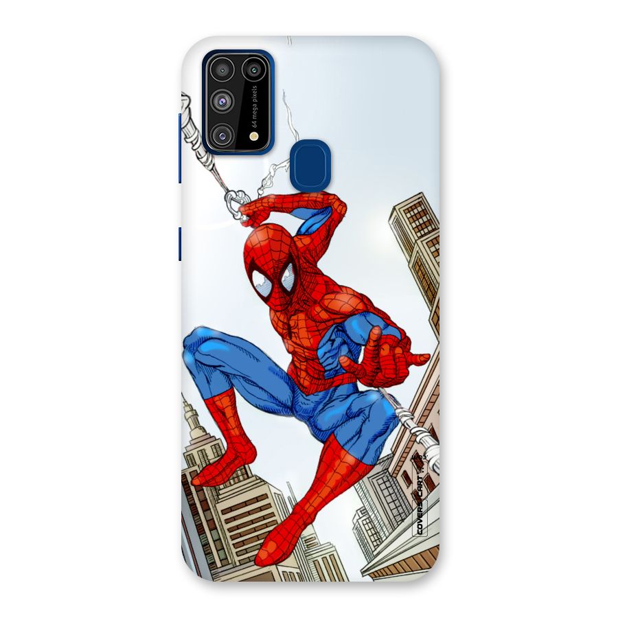 Comic Spider Man Back Case for Galaxy F41