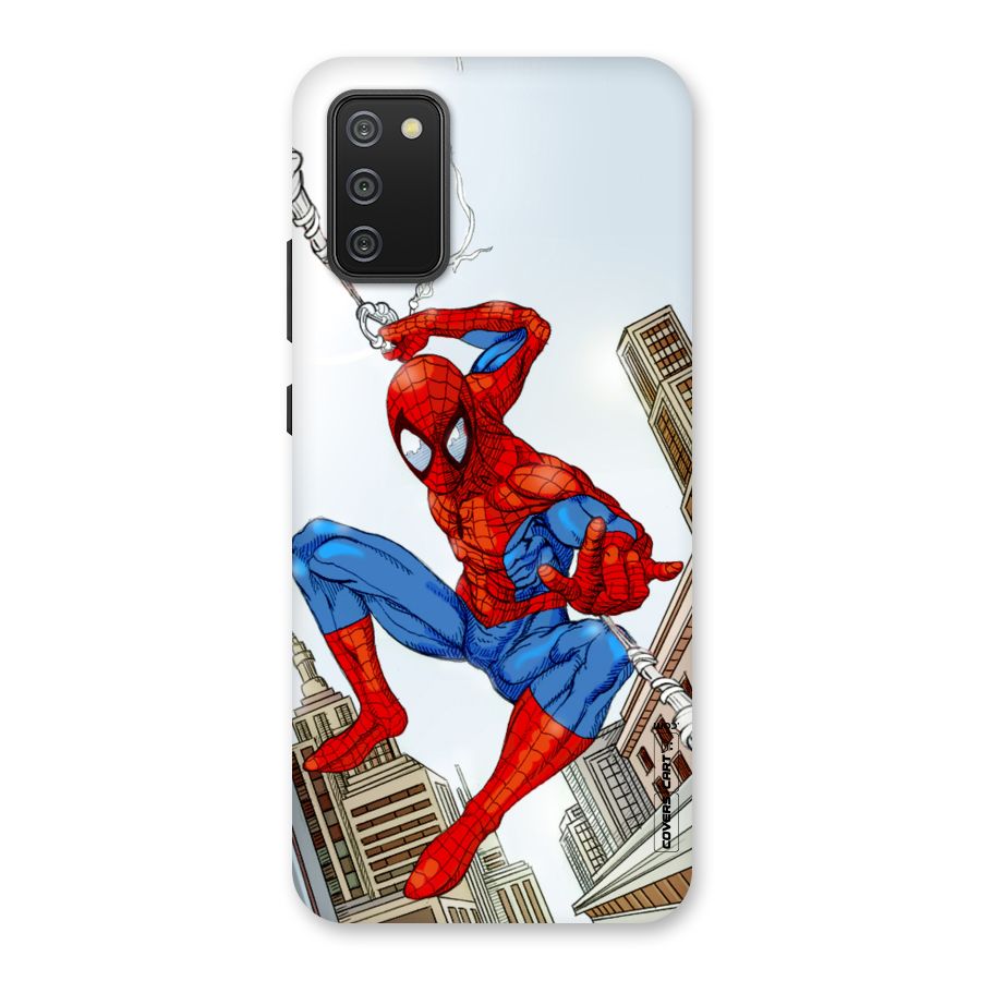 Comic Spider Man Back Case for Galaxy M02s