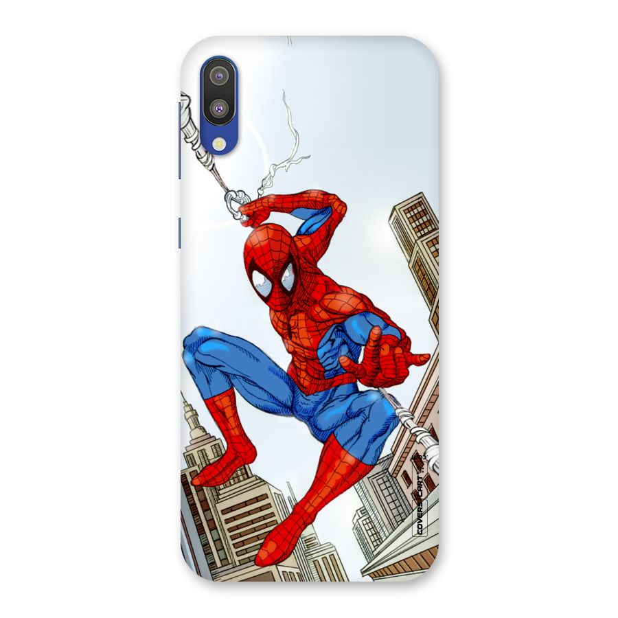 Comic Spider Man Back Case for Galaxy M10