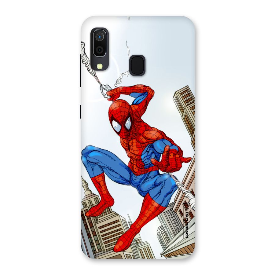 Comic Spider Man Back Case for Galaxy M10s