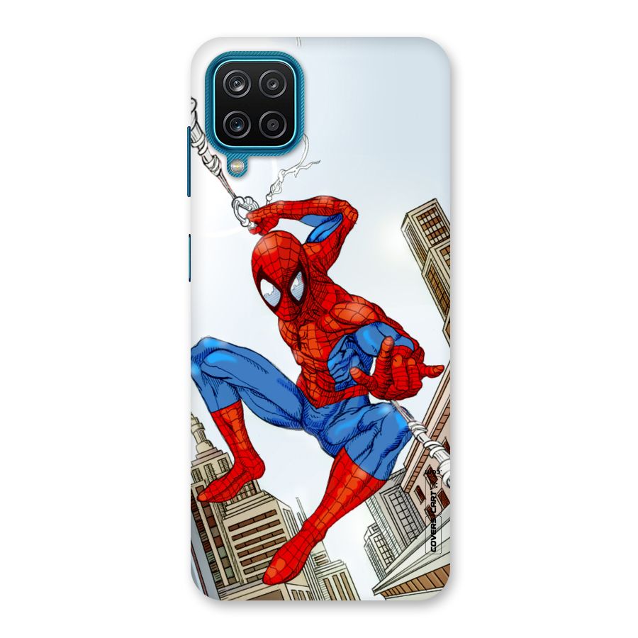 Comic Spider Man Back Case for Galaxy M12