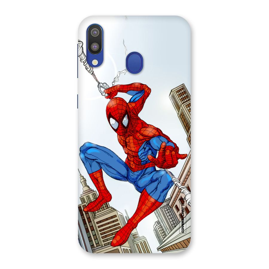 Comic Spider Man Back Case for Galaxy M20