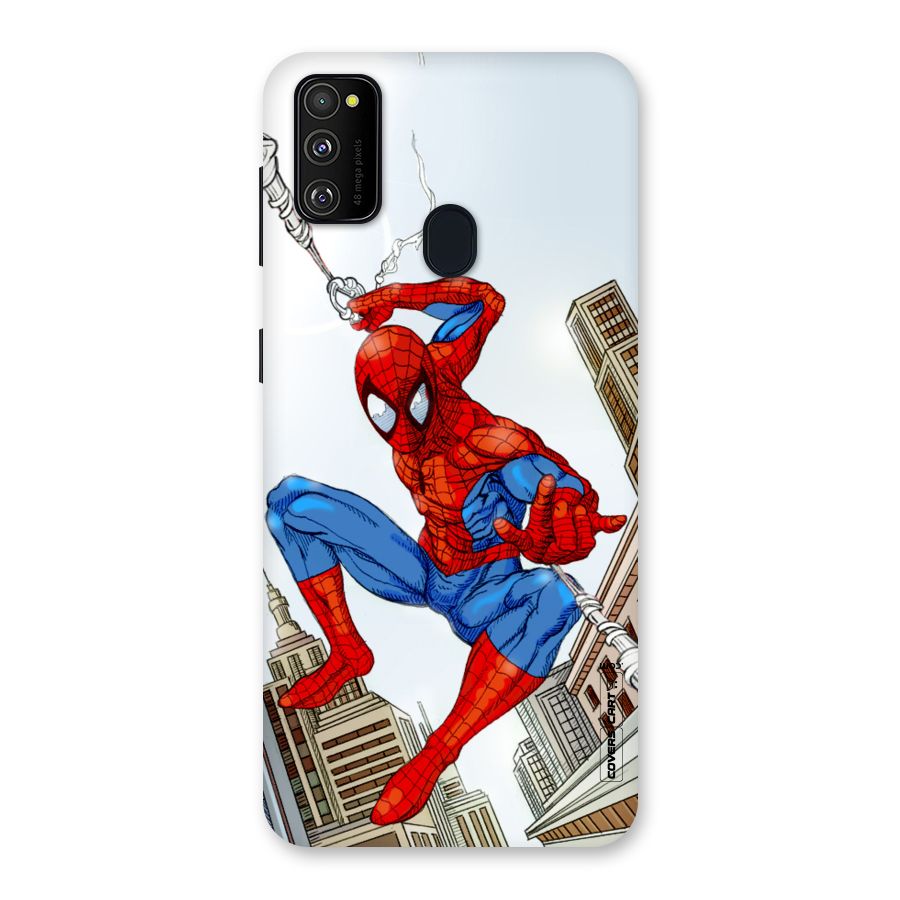Comic Spider Man Back Case for Galaxy M30s