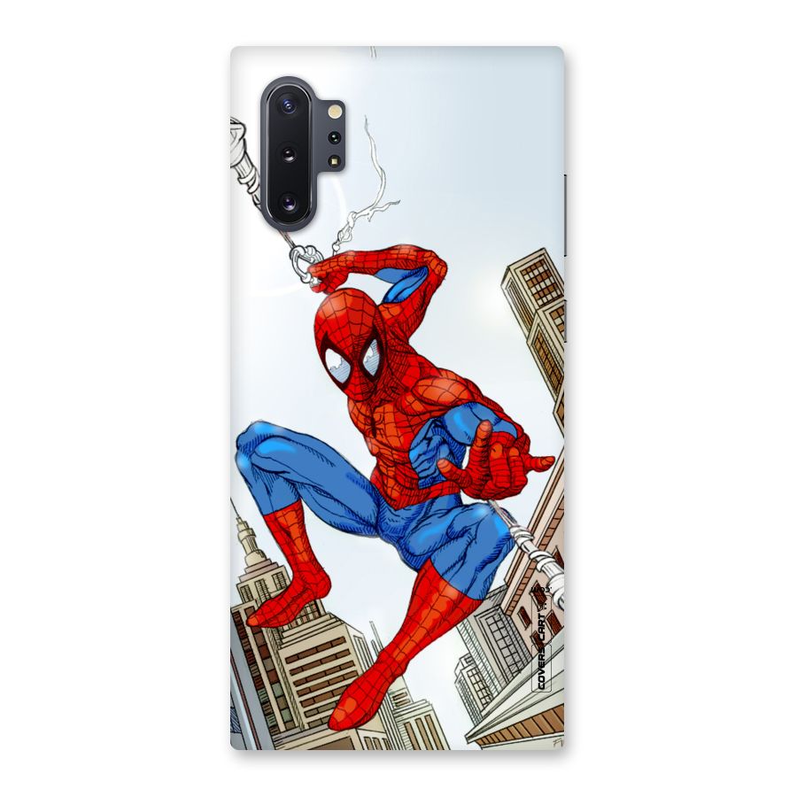 Comic Spider Man Back Case for Galaxy Note 10 Plus