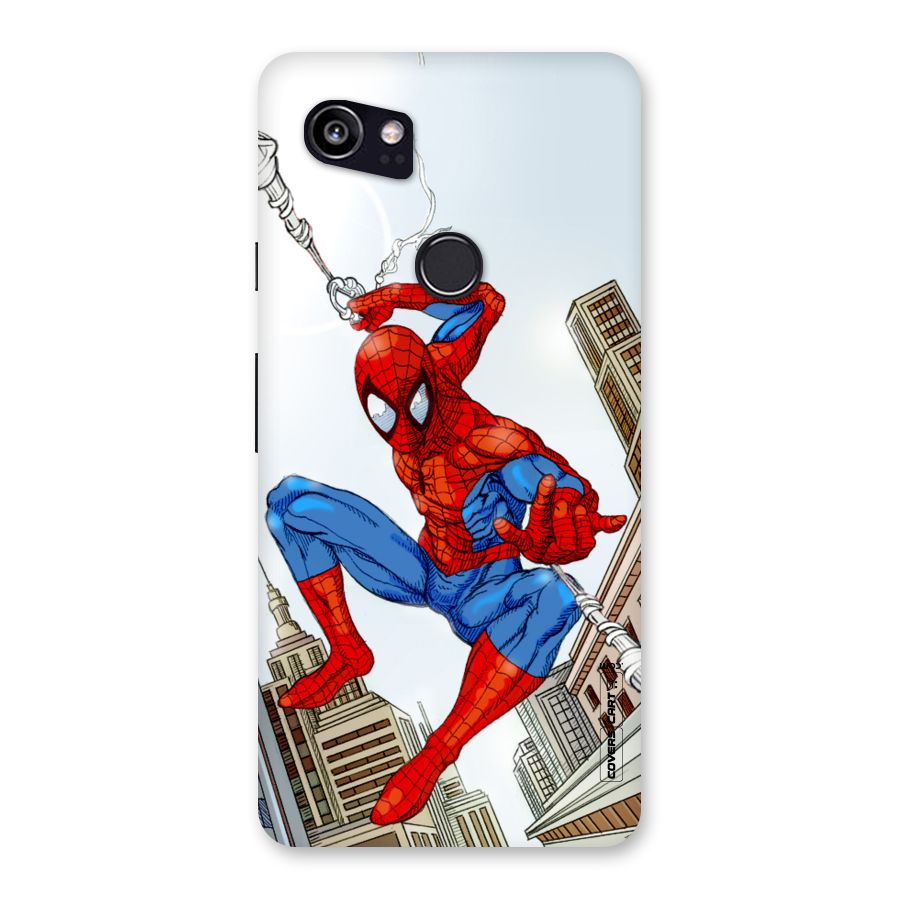 Comic Spider Man Back Case for Google Pixel 2 XL