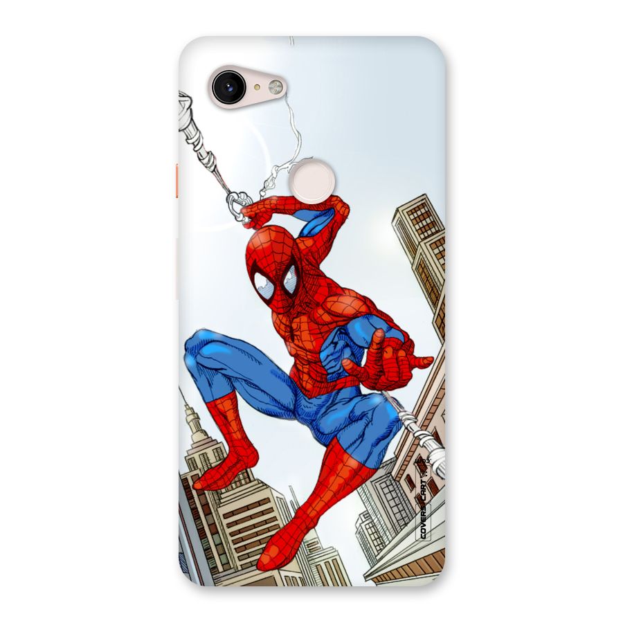 Comic Spider Man Back Case for Google Pixel 3 XL