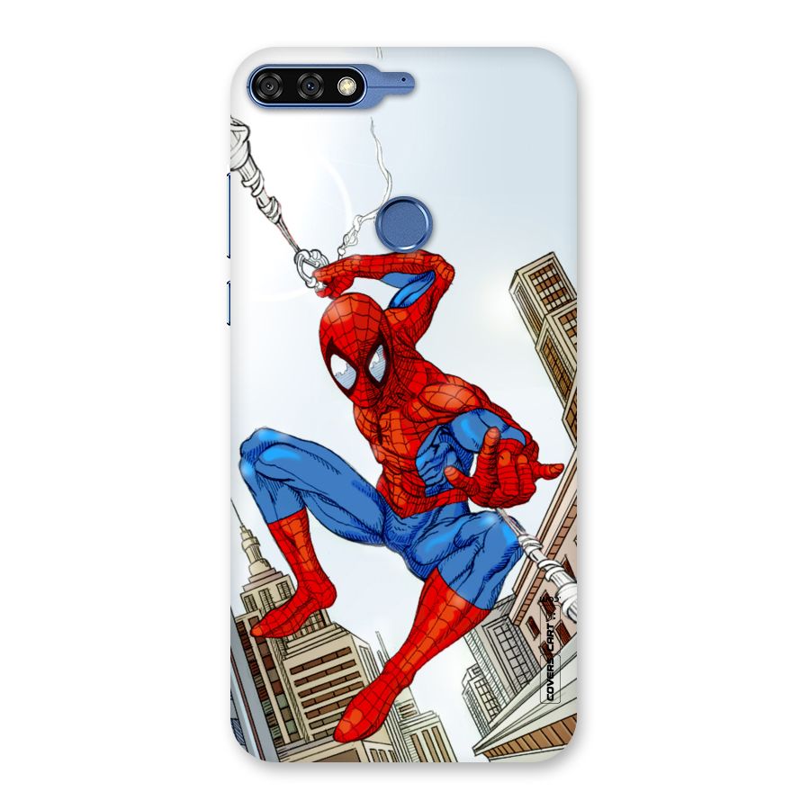 Comic Spider Man Back Case for Honor 7C