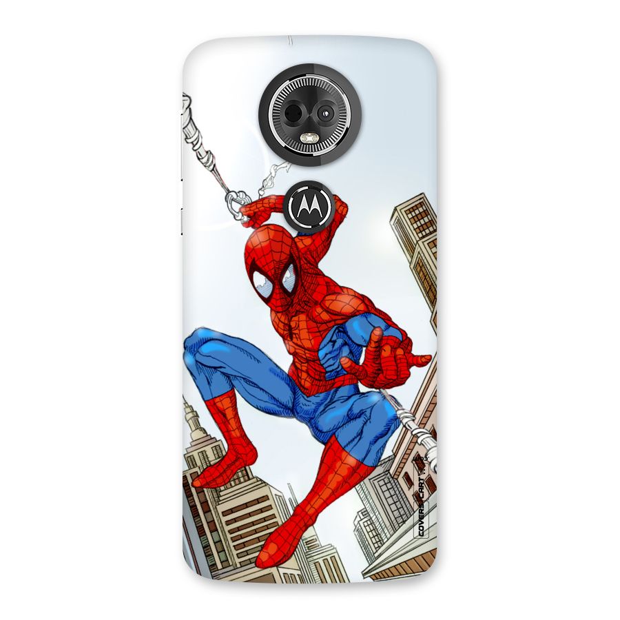Comic Spider Man Back Case for Moto E5 Plus