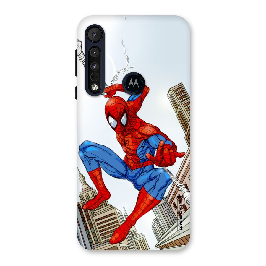 Comic Spider Man Back Case for Motorola One Macro