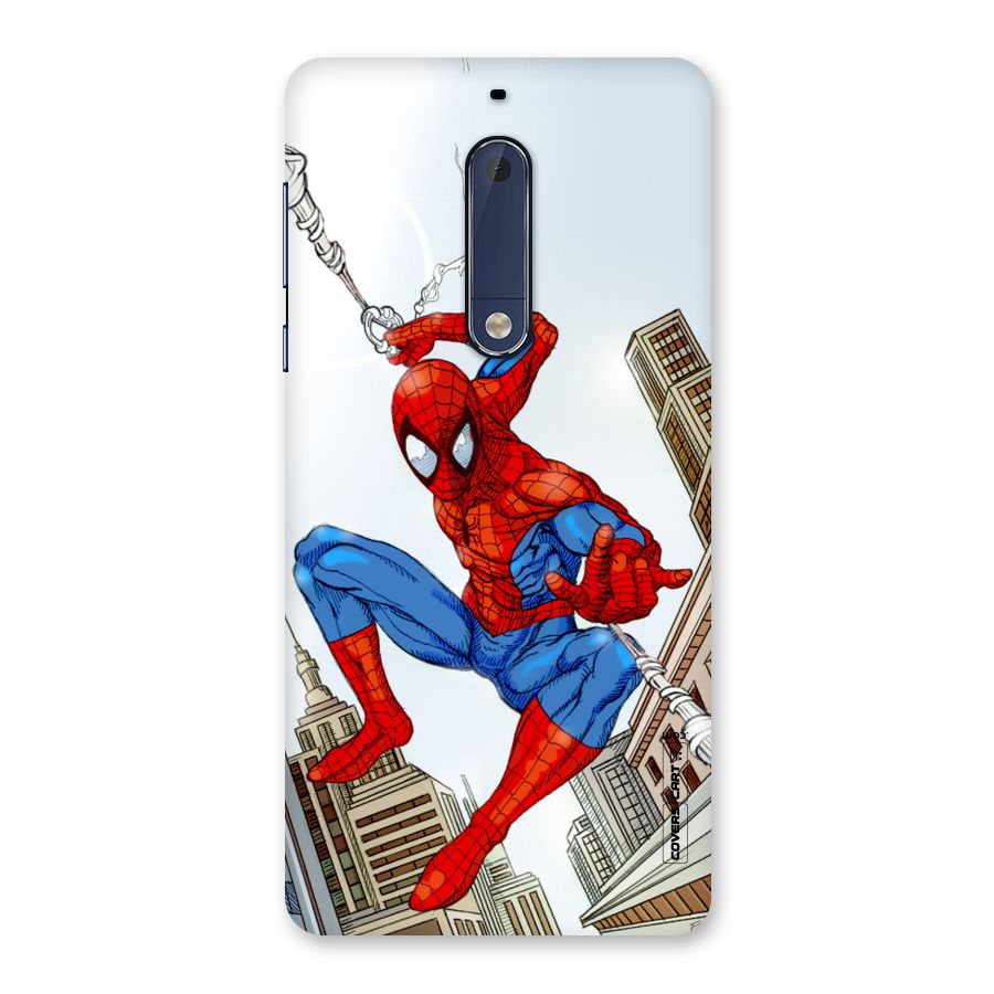 Comic Spider Man Back Case for Nokia 5
