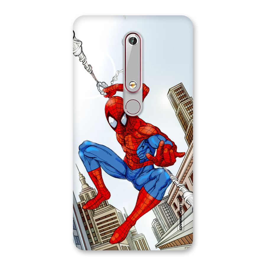 Comic Spider Man Back Case for Nokia 6.1