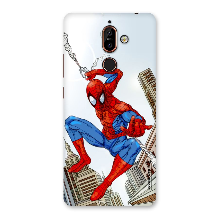 Comic Spider Man Back Case for Nokia 7 Plus