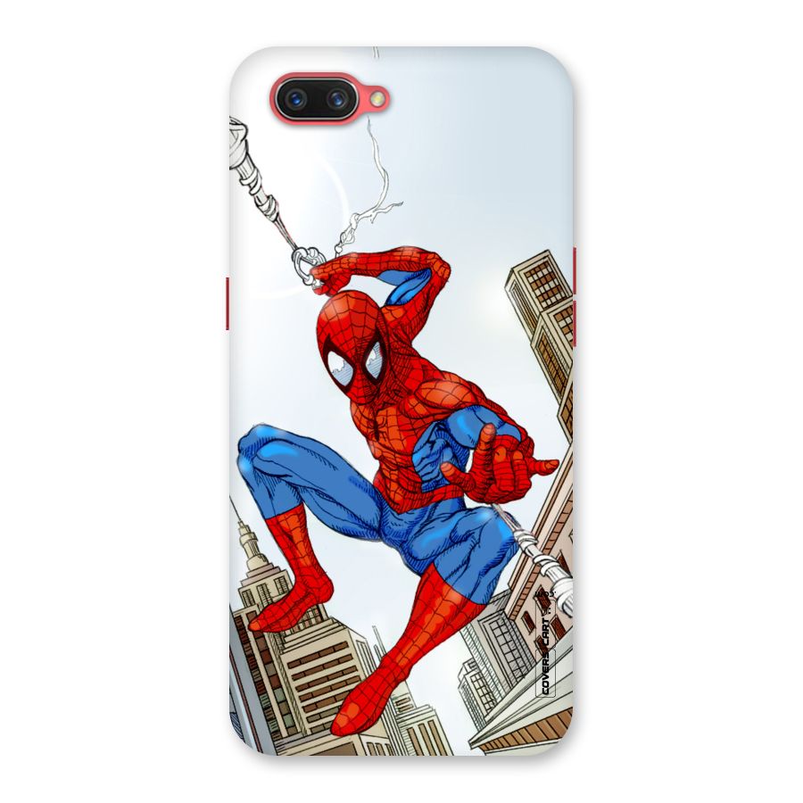 Comic Spider Man Back Case for Oppo A3s