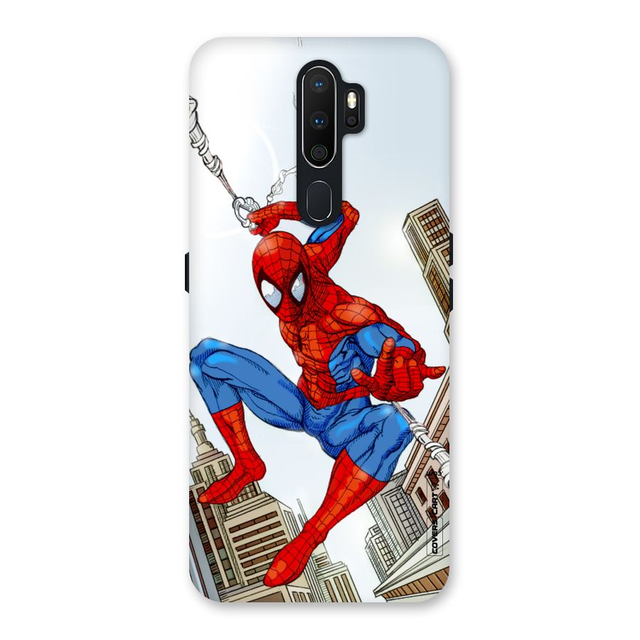 Comic Spider Man Back Case for Oppo A5 (2020)
