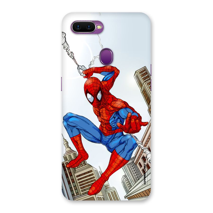 Comic Spider Man Back Case for Oppo F9