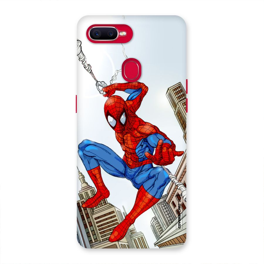 Comic Spider Man Back Case for Oppo F9 Pro