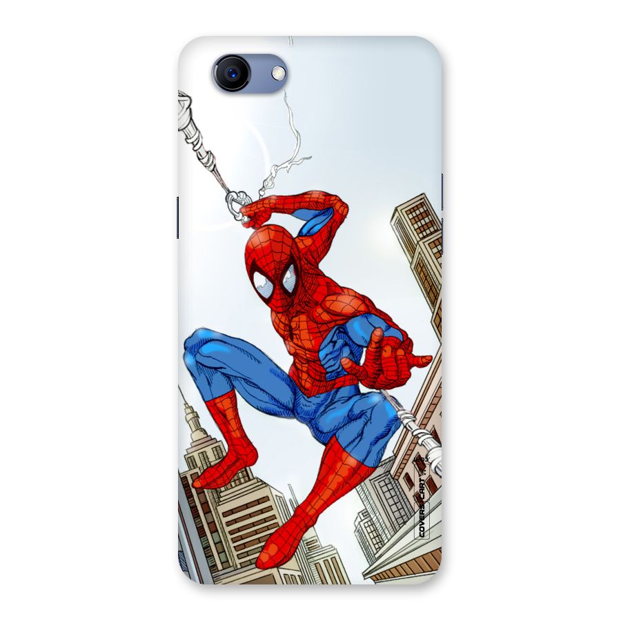 Comic Spider Man Back Case for Oppo Realme 1