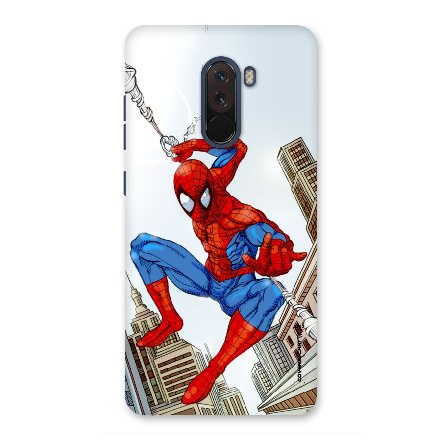 Comic Spider Man Back Case for Poco F1