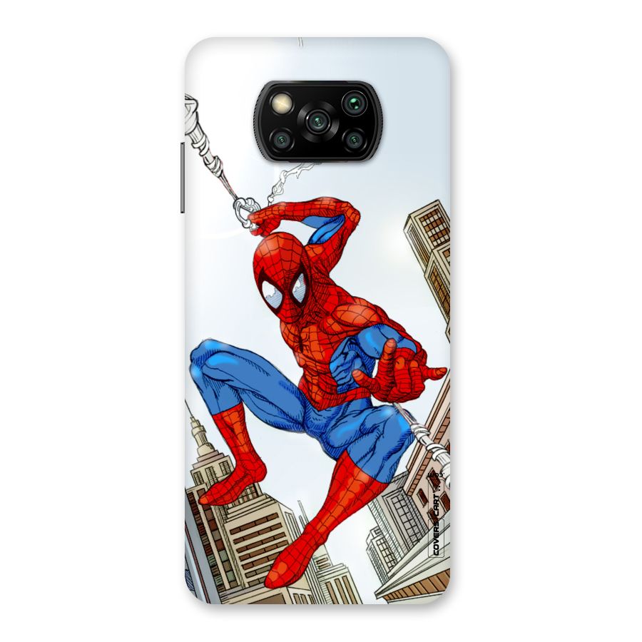 Comic Spider Man Back Case for Poco X3