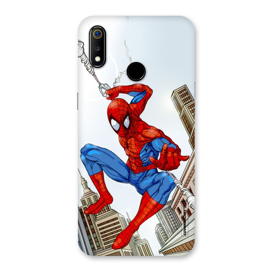 Comic Spider Man Back Case for Realme 3