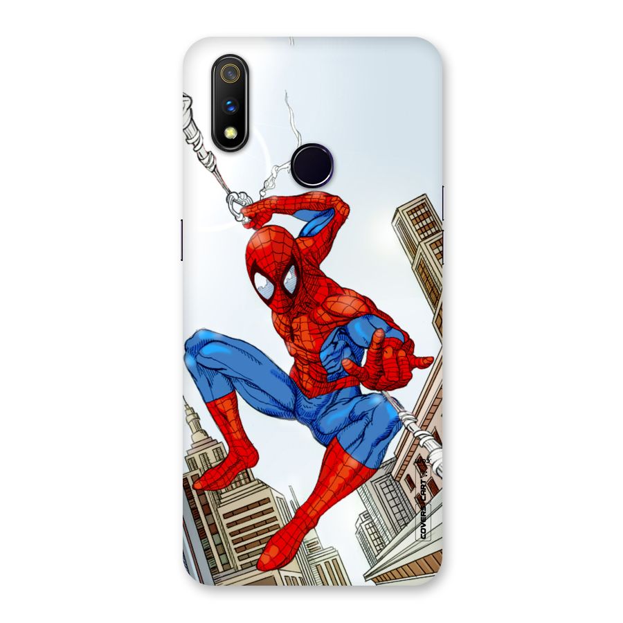 Comic Spider Man Back Case for Realme 3 Pro