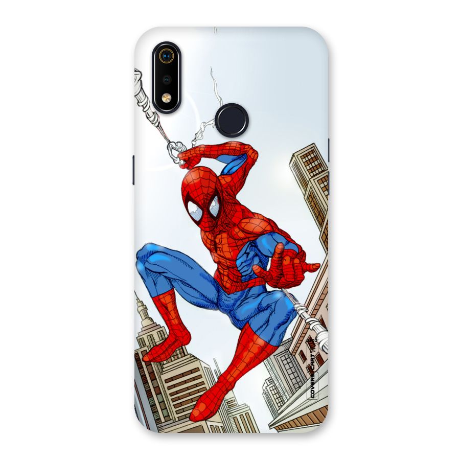 Comic Spider Man Back Case for Realme 3i