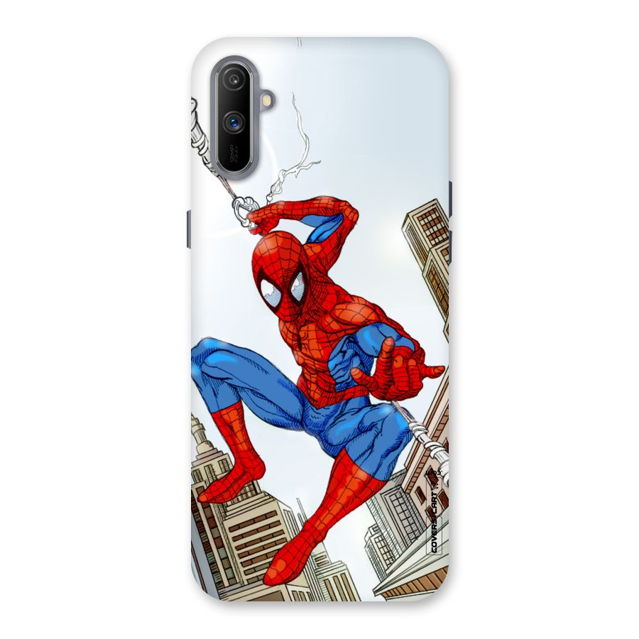 Comic Spider Man Back Case for Realme C3