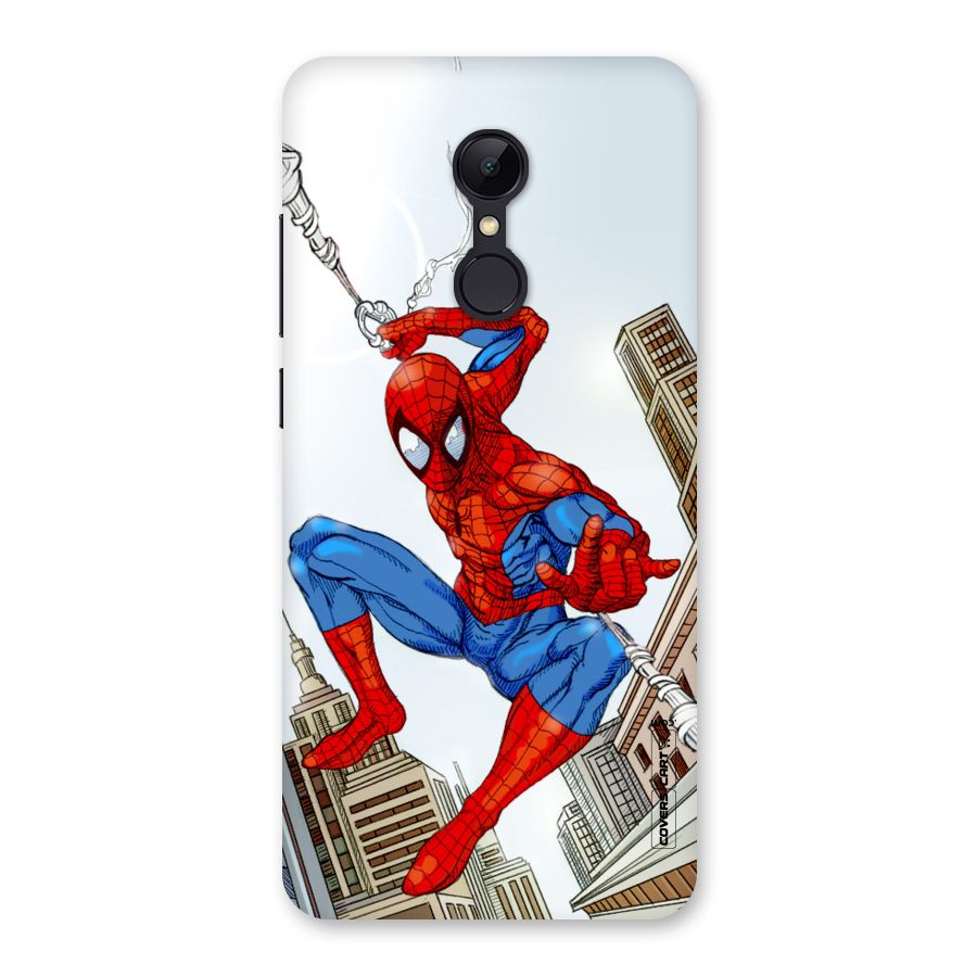 Comic Spider Man Back Case for Redmi 5
