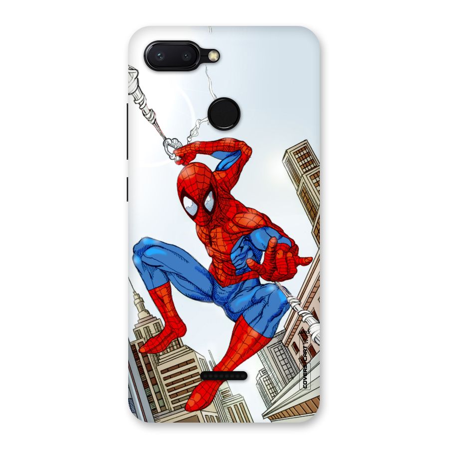 Comic Spider Man Back Case for Redmi 6