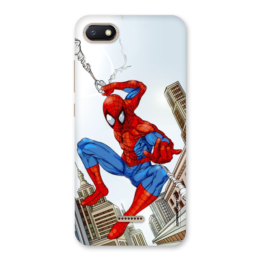 Comic Spider Man Back Case for Redmi 6A