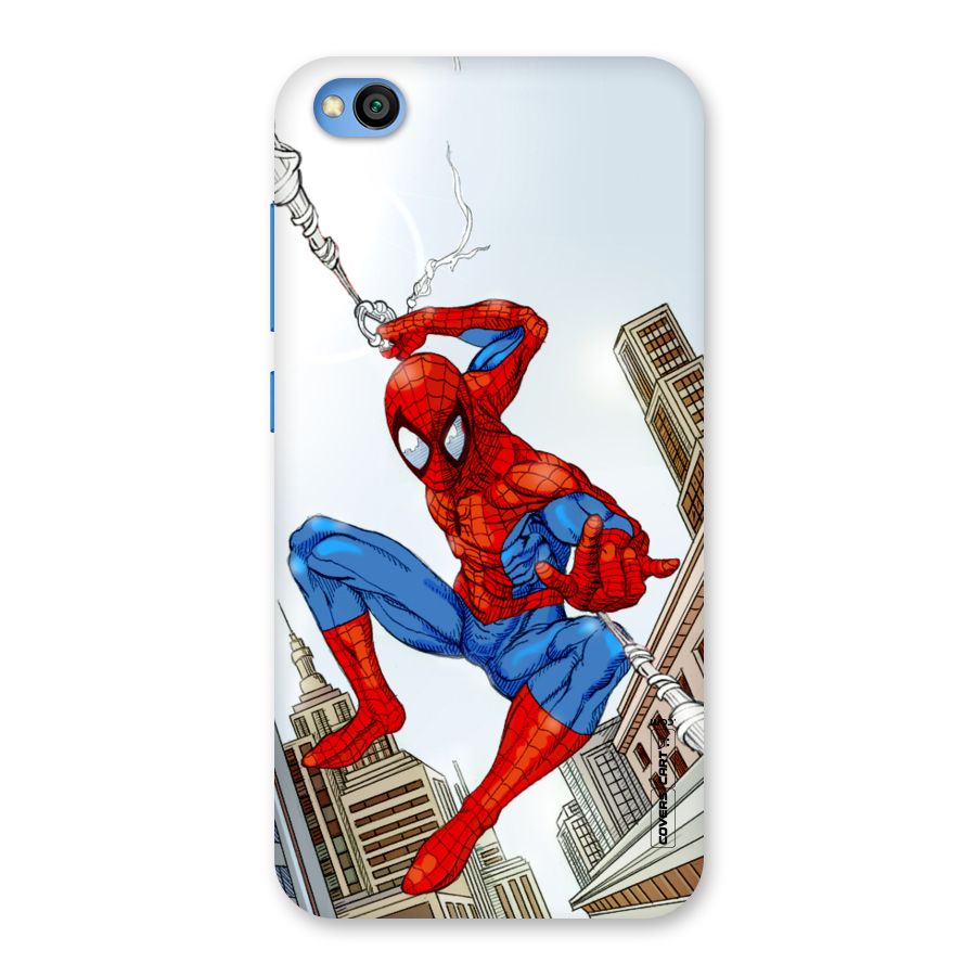 Comic Spider Man Back Case for Redmi Go