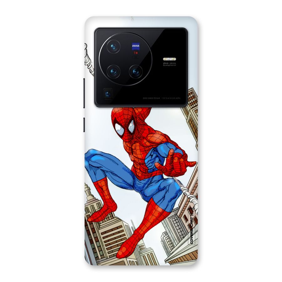 Comic Spider Man Back Case for Vivo X80 Pro