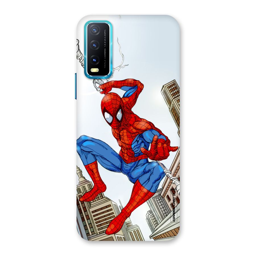 Comic Spider Man Back Case for Vivo Y20