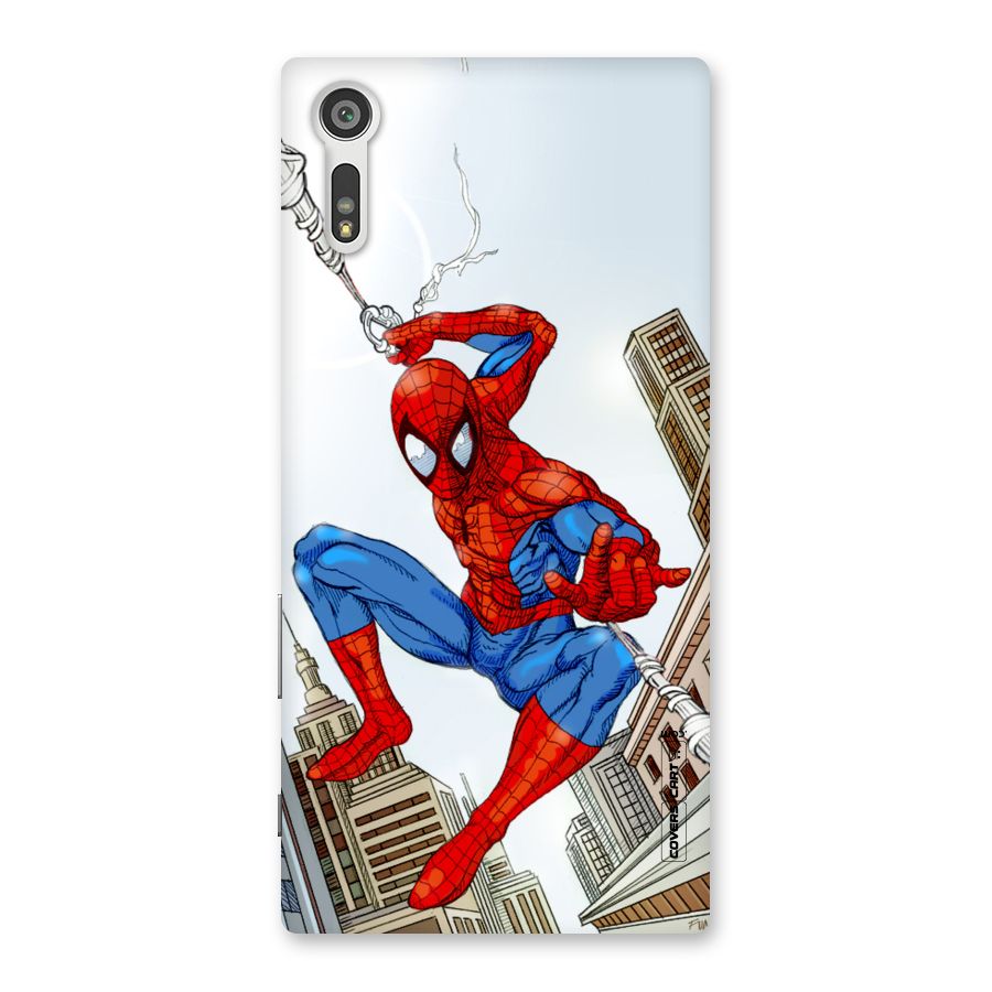 Comic Spider Man Back Case for Xperia XZ